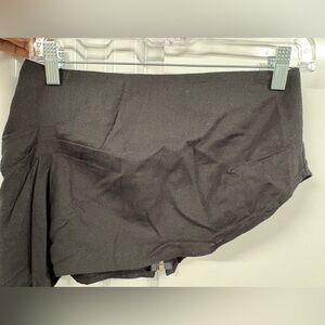 NWT Kim Schalk Neoclassical peplum Top Black size 2 linen blend